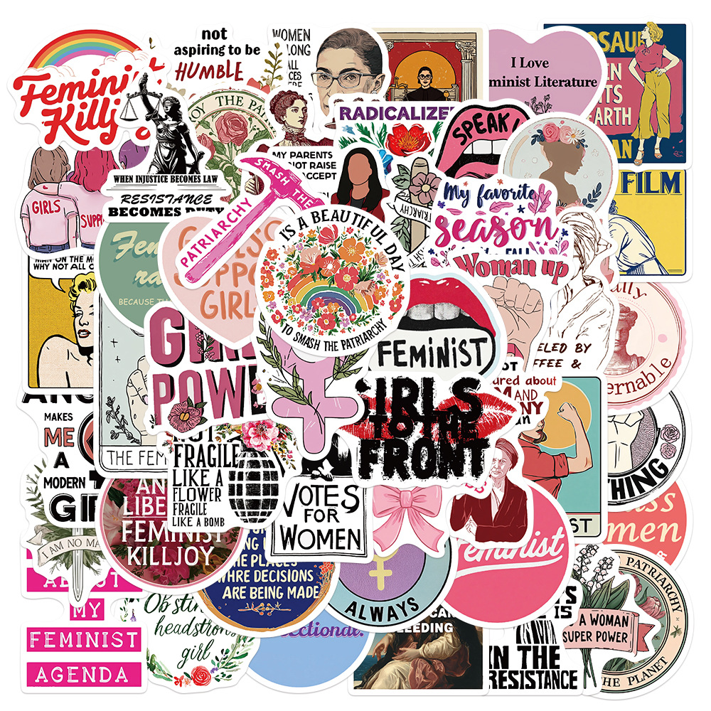 Kids Toys Quotes - 50PCS Feminist Girl Power Stickers Inclusive