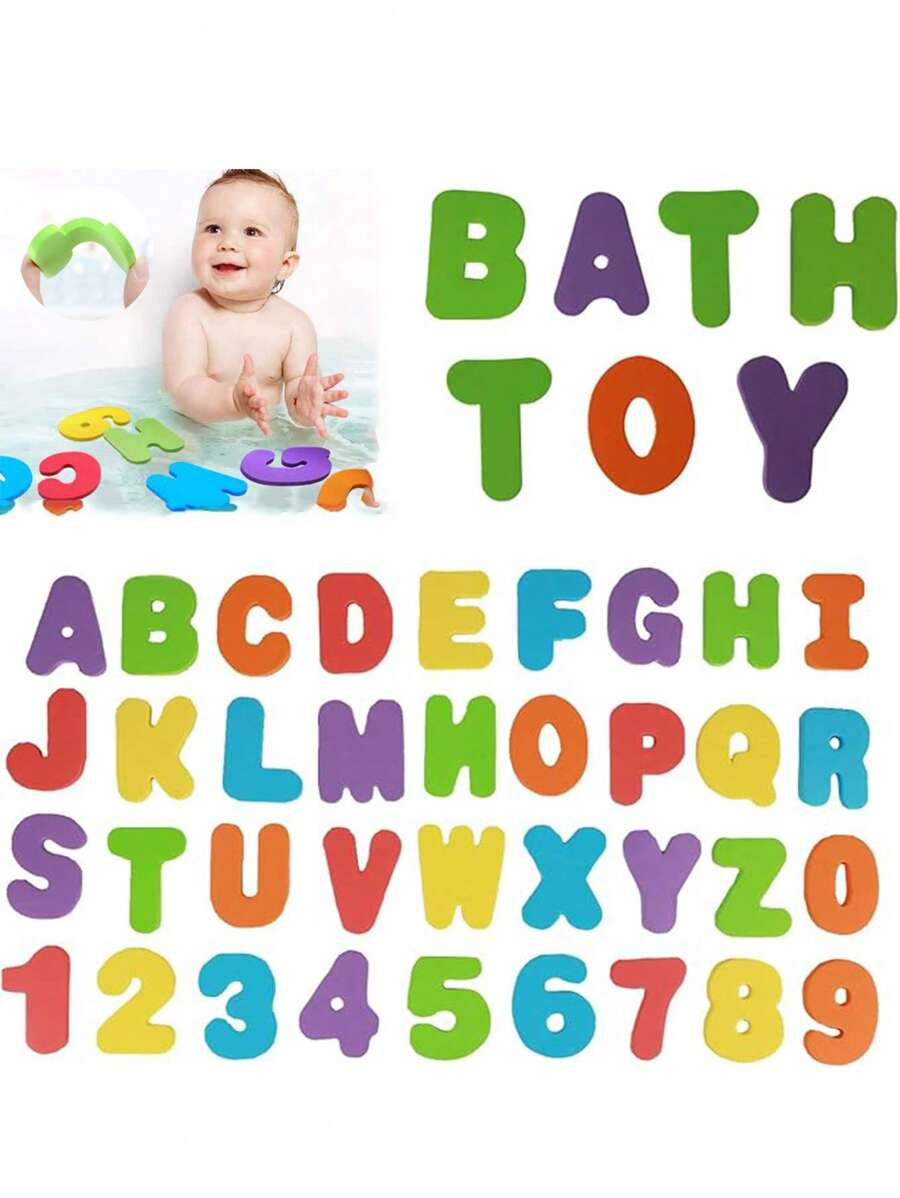 Bath Letter Number Foam - Children Bath Toys Foam Fun Floating
