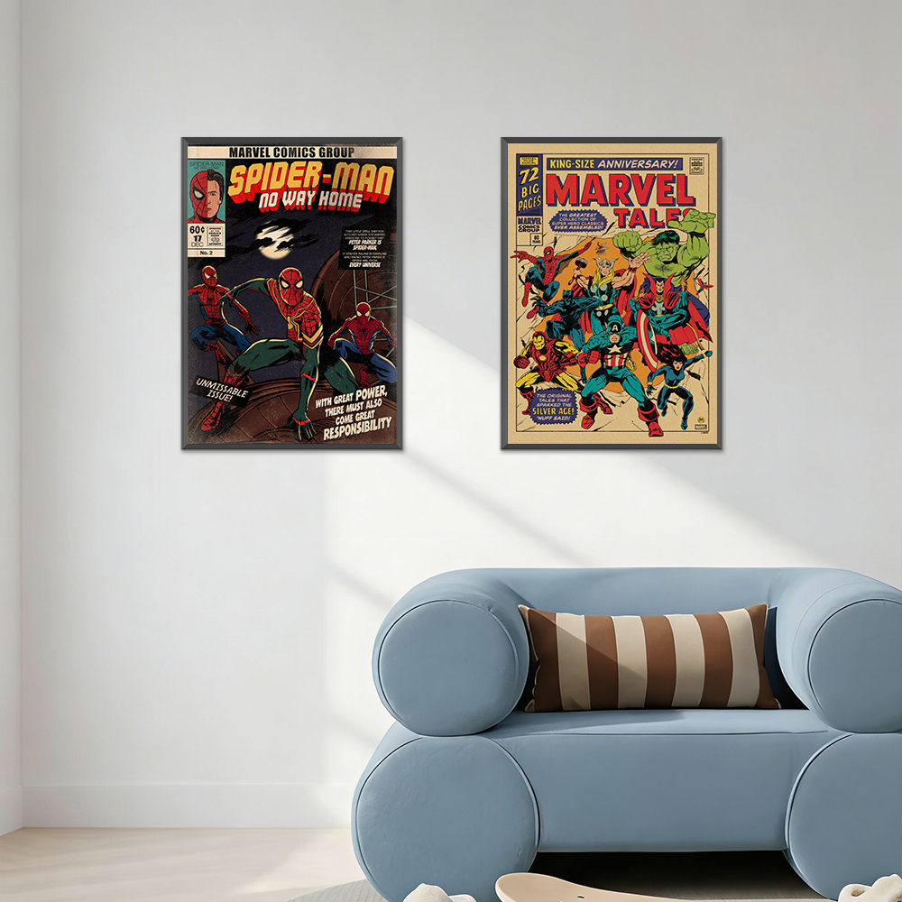 Kids Toys Quotes - Vintage Comic Book Spiderman Poster Spiderman