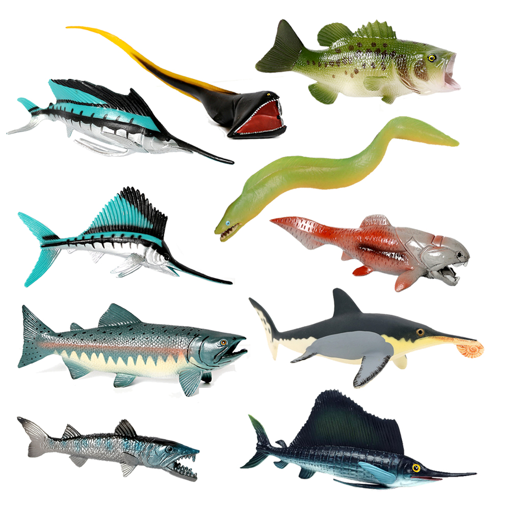 Kids Toys Review - Plastic Fish Model Toys Marine Animals
