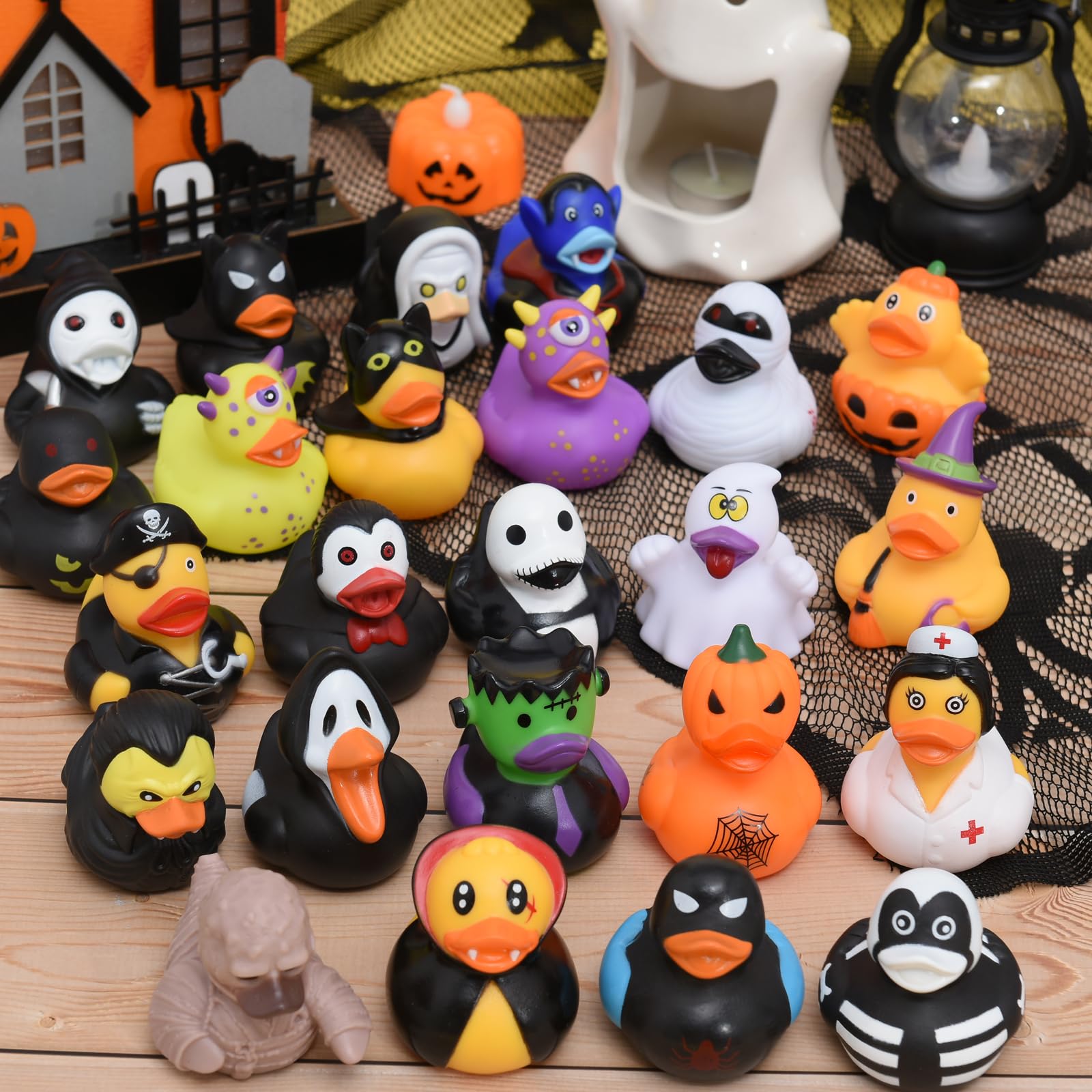 Rubber Duck Bath - 24/48PCS Rubber Ducks Assorted Halloween Duckies