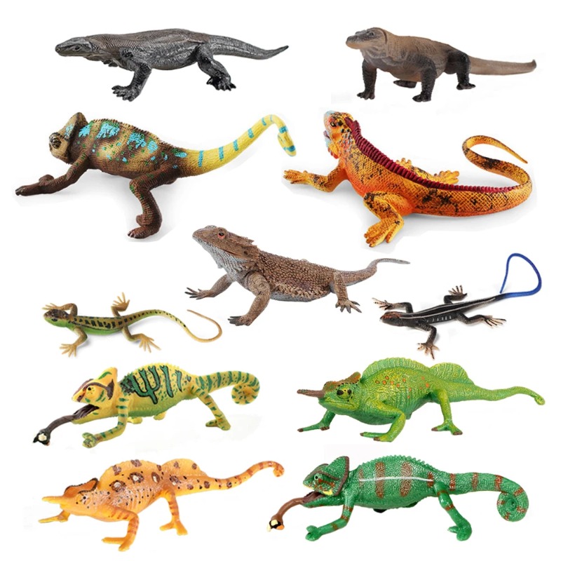 Kids Toys Review - Iguana Lizard Figures Chameleon Toy reptile