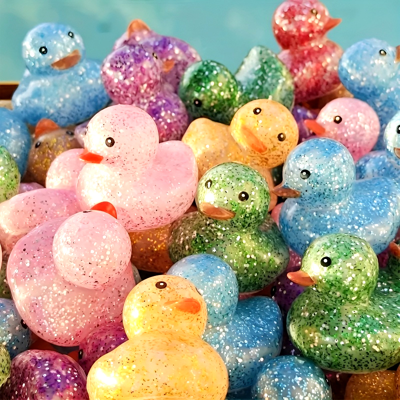 Rubber Duck Bath - 5cm Glitter Rubber Ducks Bathroom Bath