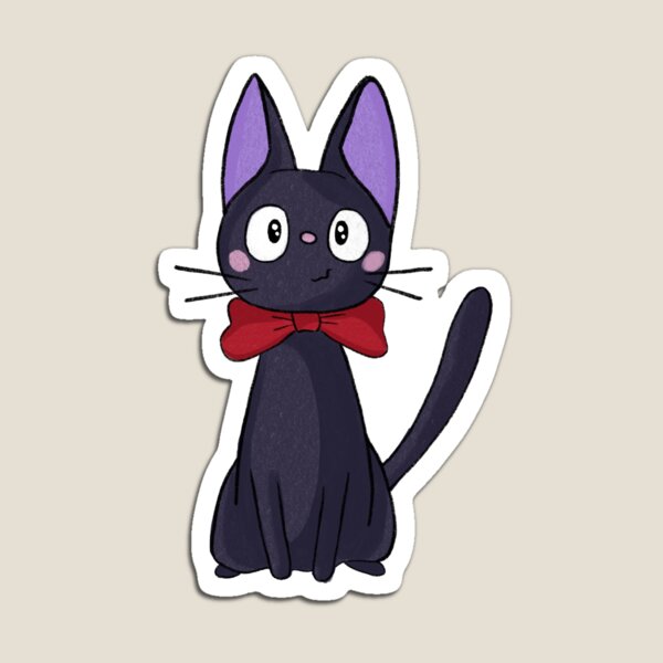 Kids Toys Jiji - Jiji Illustrated With Red Bow Magnet
