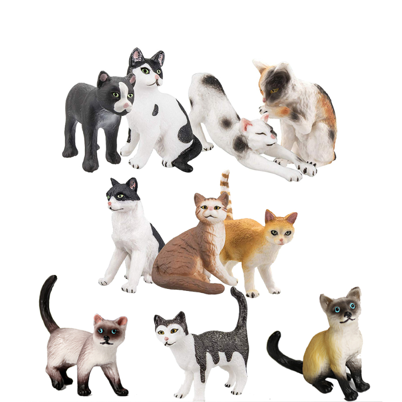 Kids Toys Review - Cat Model Toys Farm animals Miniatures