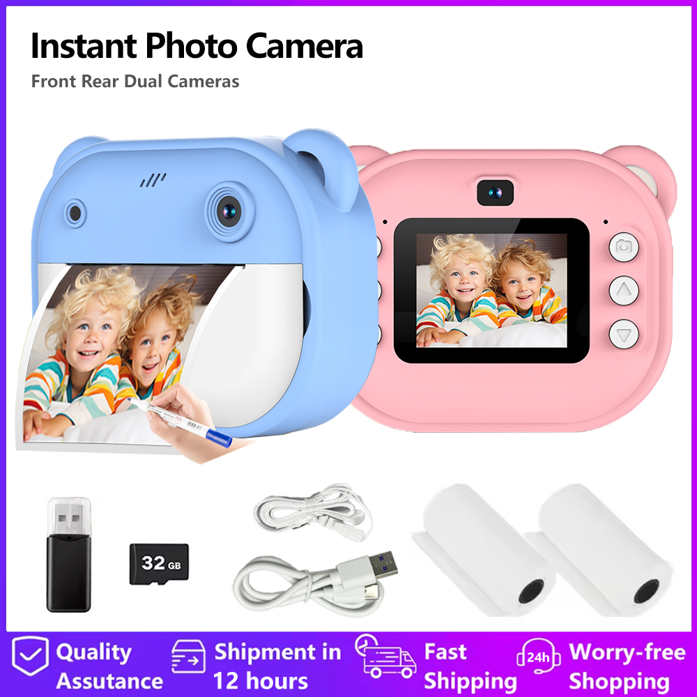 Kids Toys Top View - Children Digital Camera Instant Print for