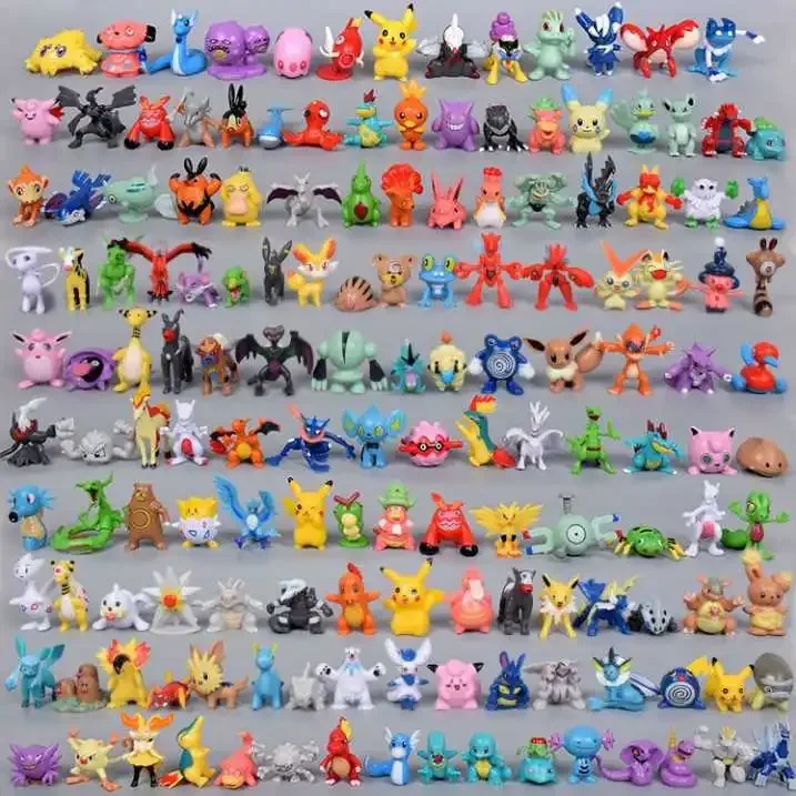Kids Toys Young - 24-144pcs Pokemon Figure Model Pikachu Anime