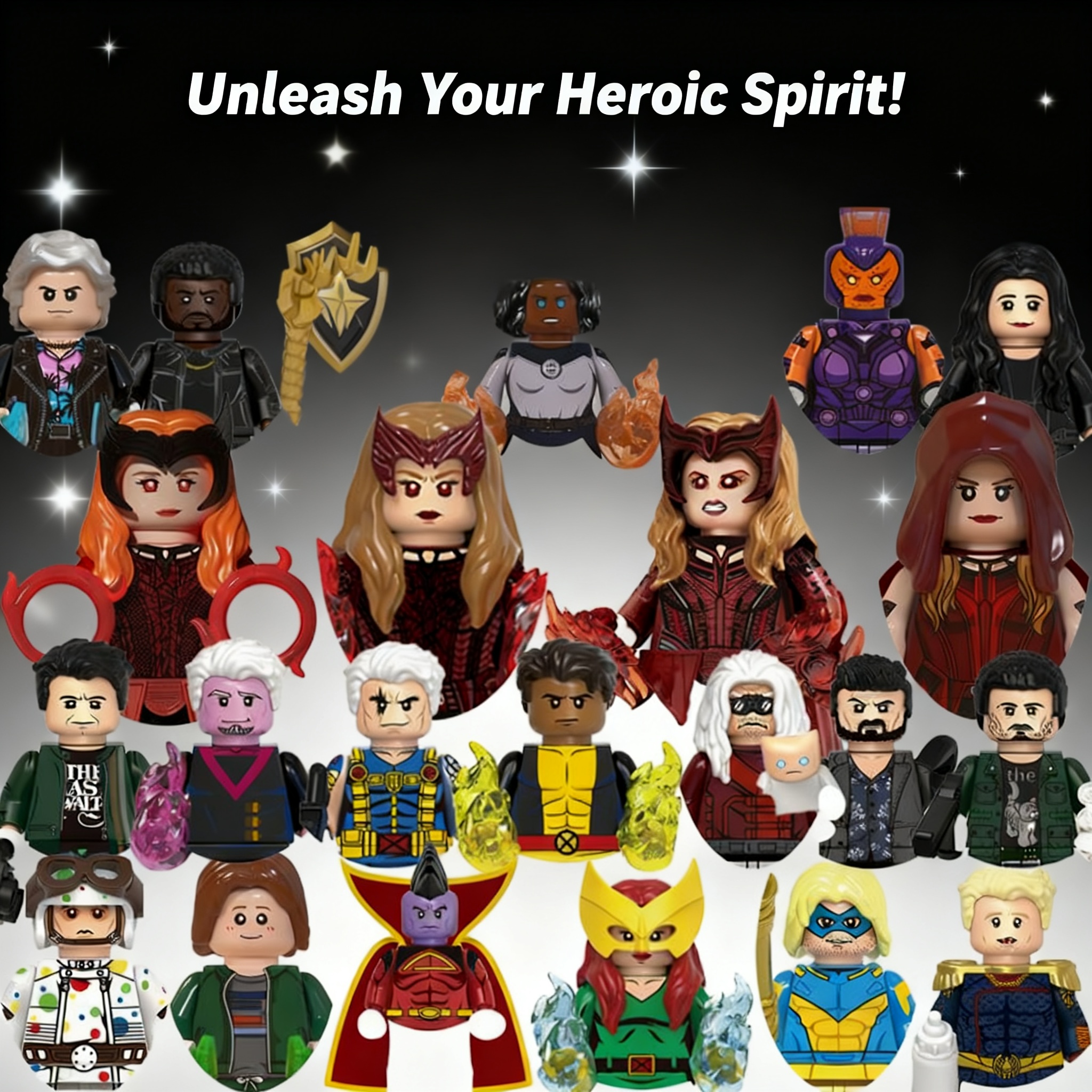Kids Toys Blocks - New Wanda Mini Action Figures Homelander