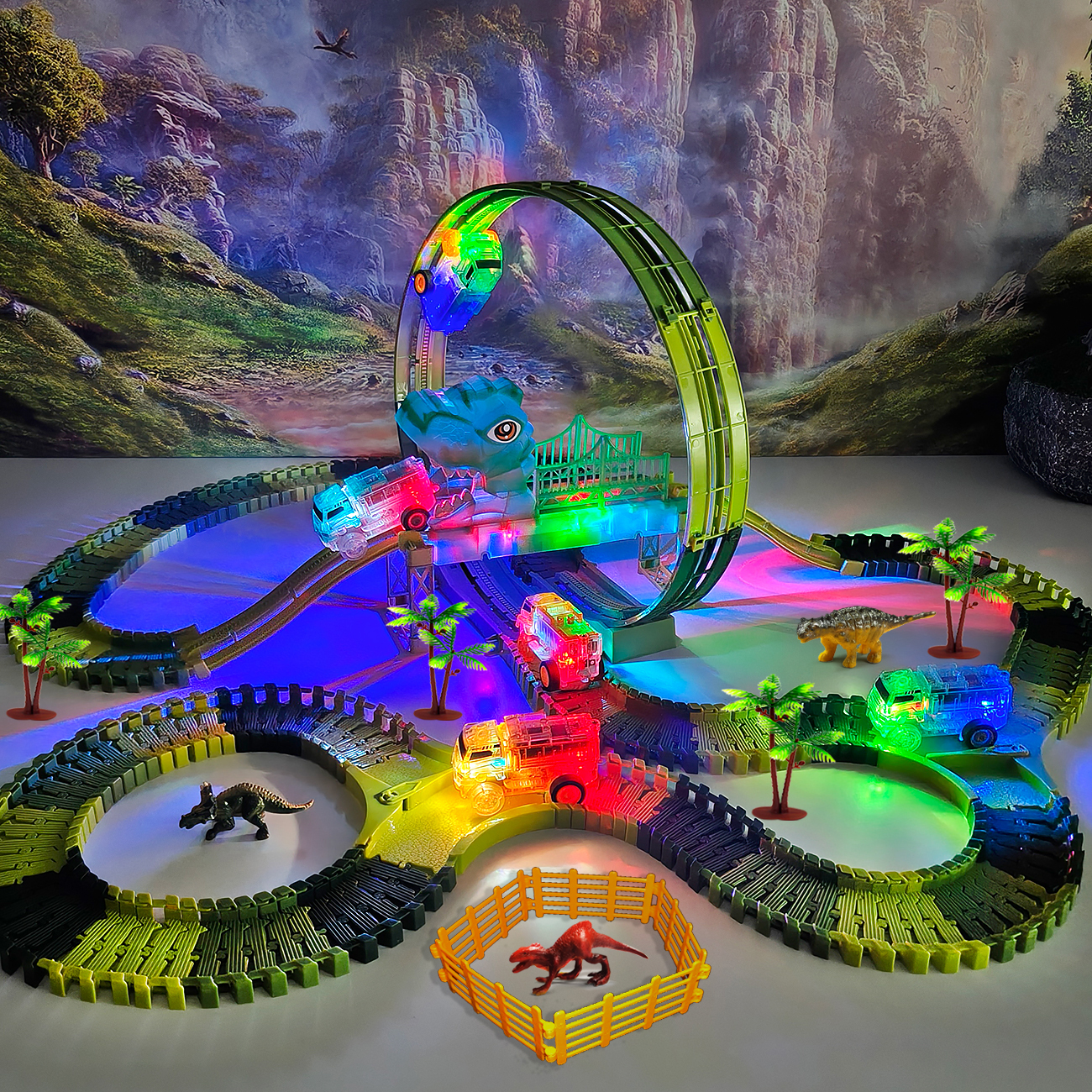 Dinosaur Themed Engineering To - Toy Train Track Set reseña y precio