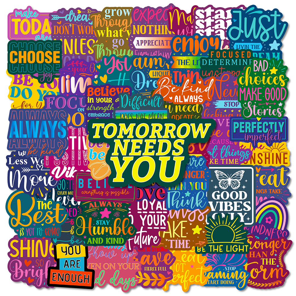 10/30/50pcs Colorful Motivatio - Kids Toys Quotes reseña y precio