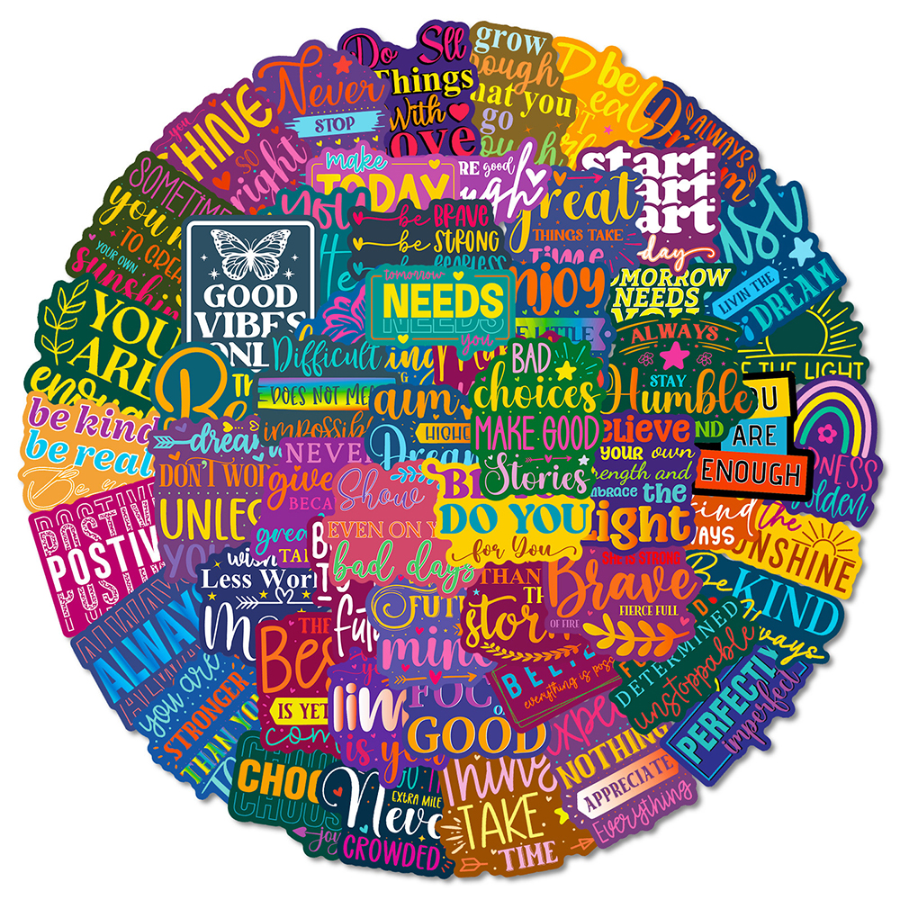 10/30/50pcs Colorful Motivatio - Kids Toys Quotes reseña y precio