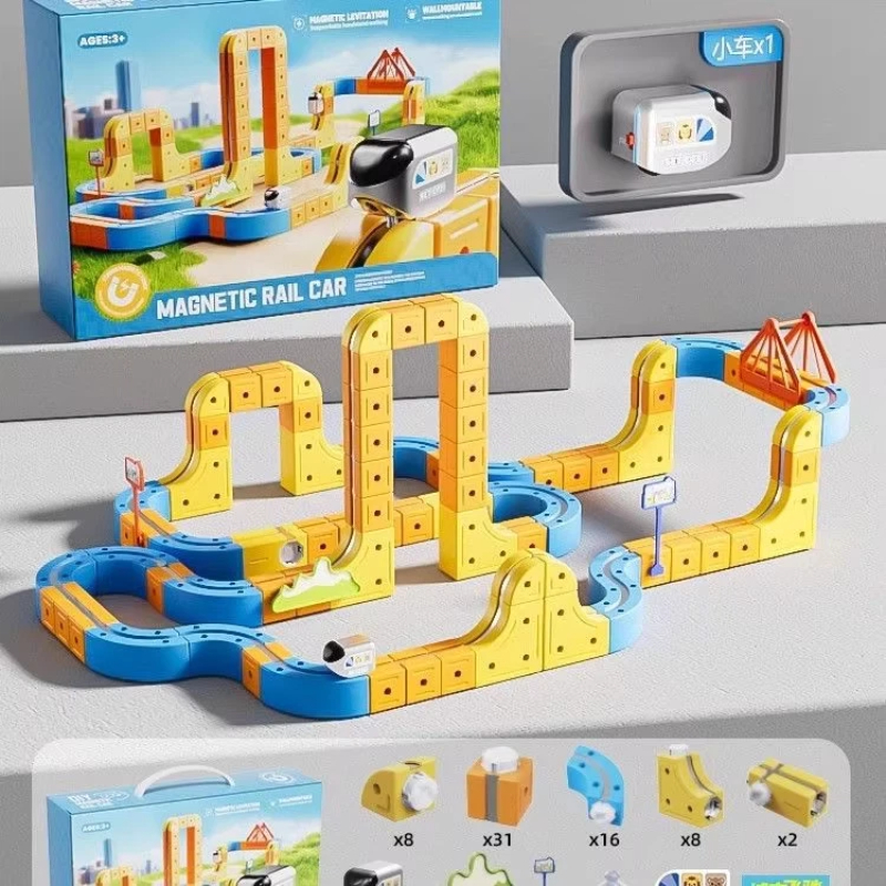 Diy Assembly Magnetic Track Tr - Toy Train Track Set reseña y precio
