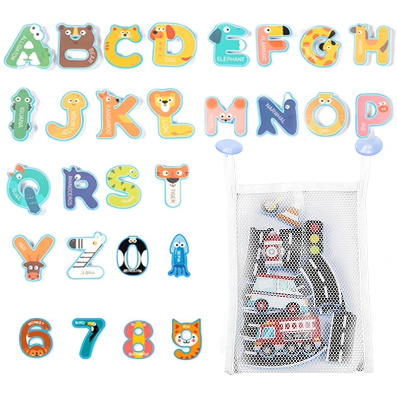 Baby Bath Toys Fun Foam Letter - Bath Letter Number Foam reseña y precio