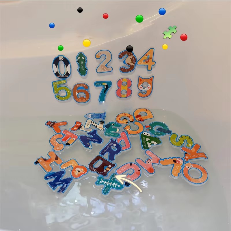 Baby Bath Toys Fun Foam Letter - Bath Letter Number Foam reseña y precio