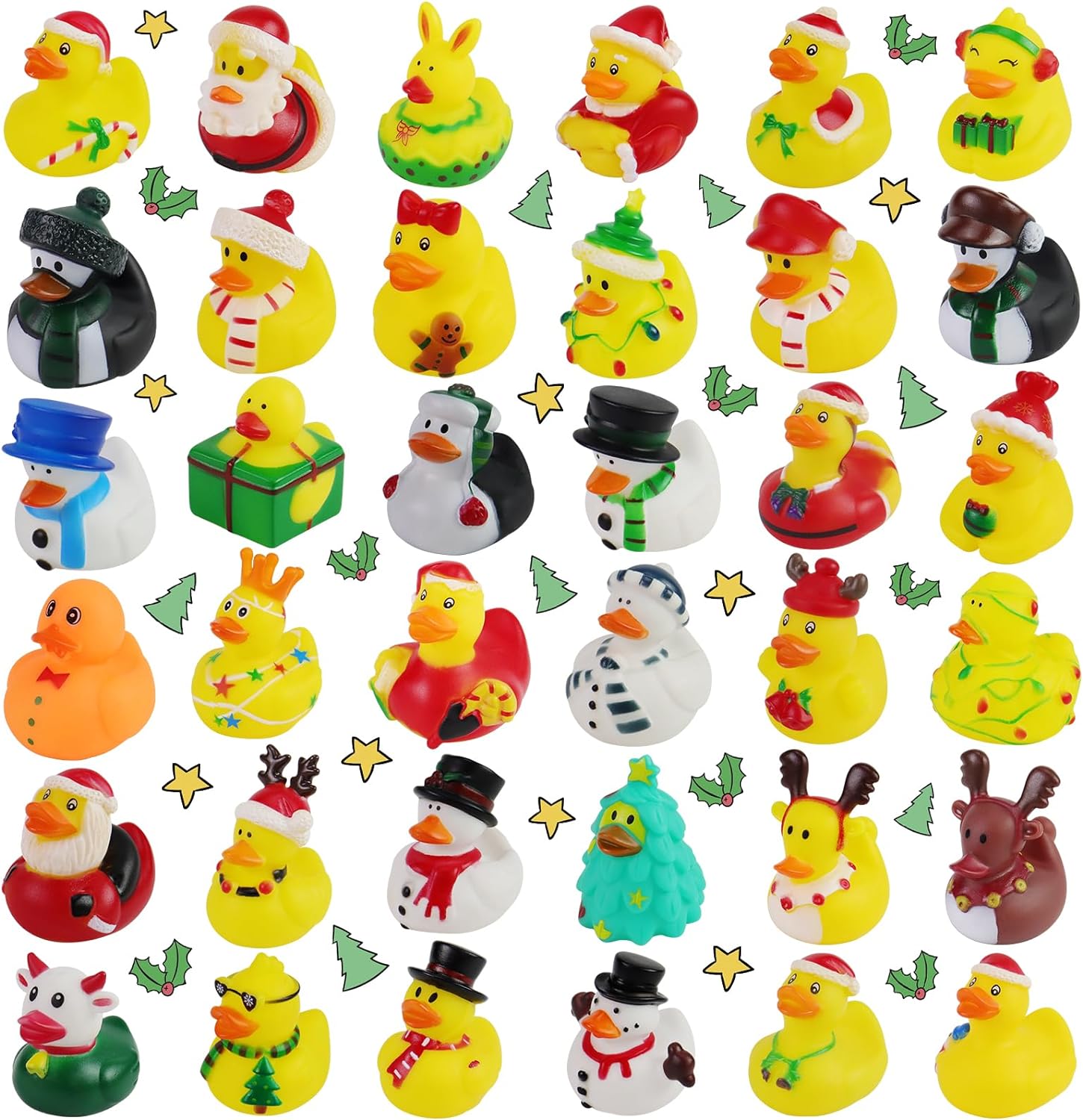 2/6/12PC Christmas Rubber Duck - Rubber Duck Bath reseña y precio