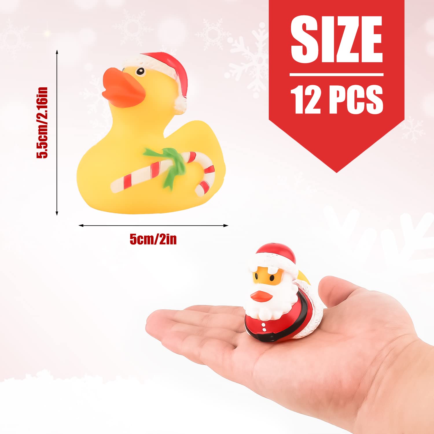 2/6/12PC Christmas Rubber Duck - Rubber Duck Bath reseña y precio