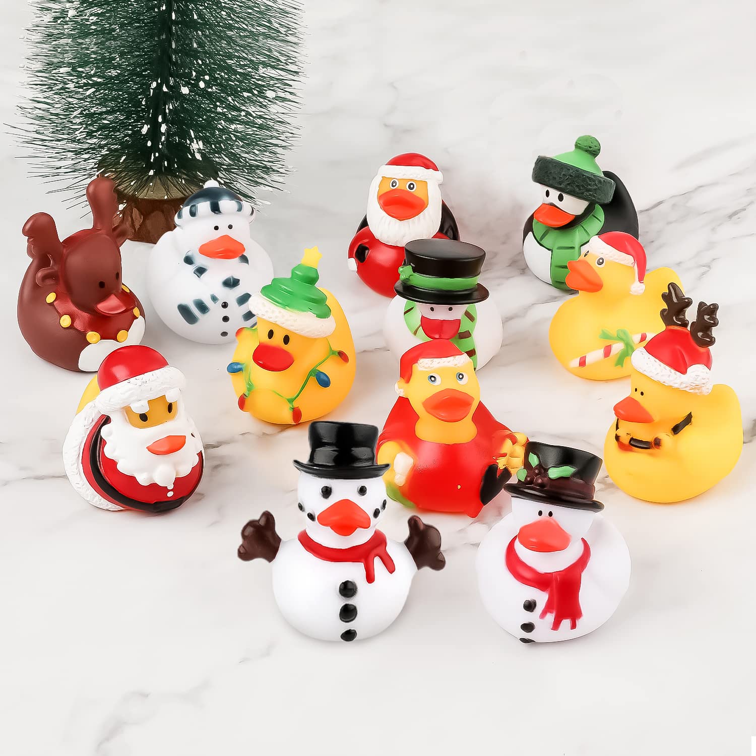 2/6/12PC Christmas Rubber Duck - Rubber Duck Bath reseña y precio