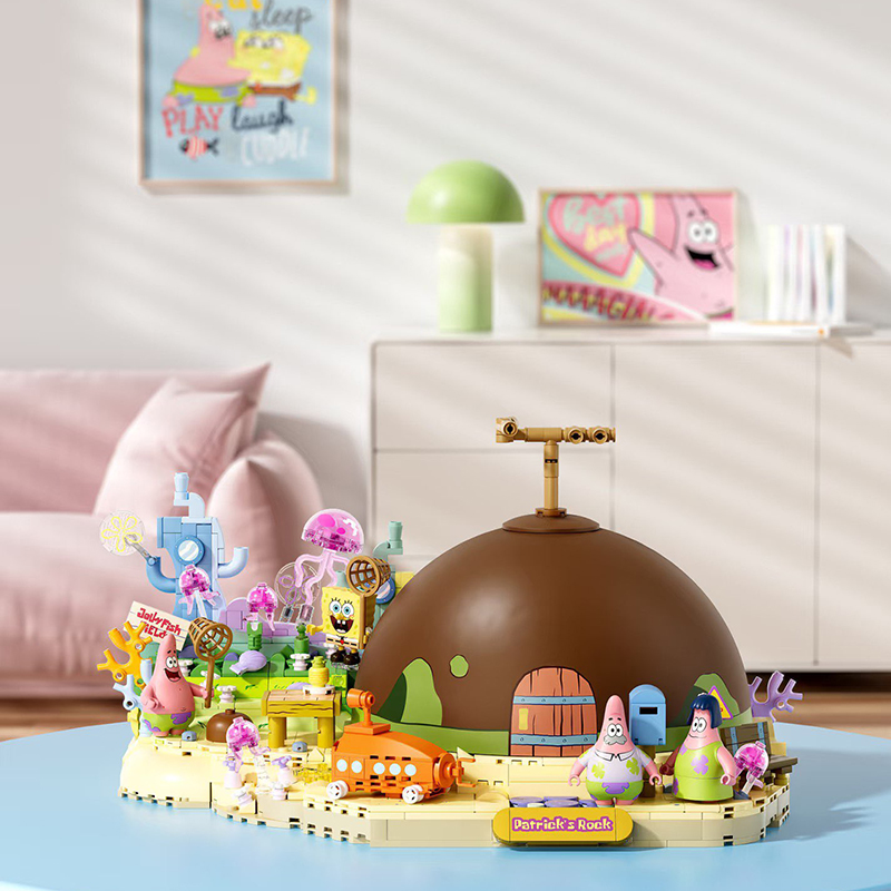 Spongebob Patrick Star Rock Ho - Kids Toys Blocks reseña y precio