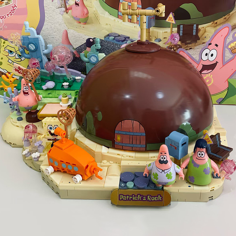 Spongebob Patrick Star Rock Ho - Kids Toys Blocks reseña y precio