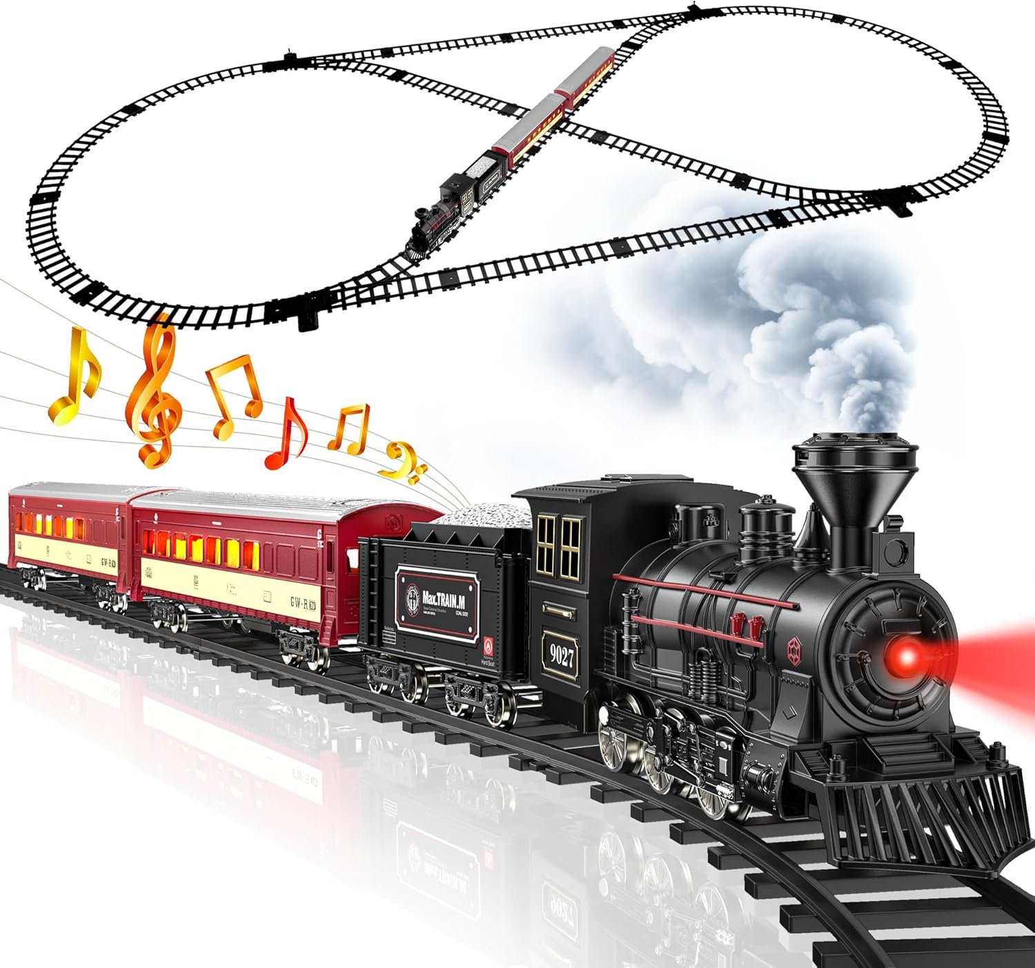 Train Set - Metal Train Toys w - Toy Train Track Set reseña y precio