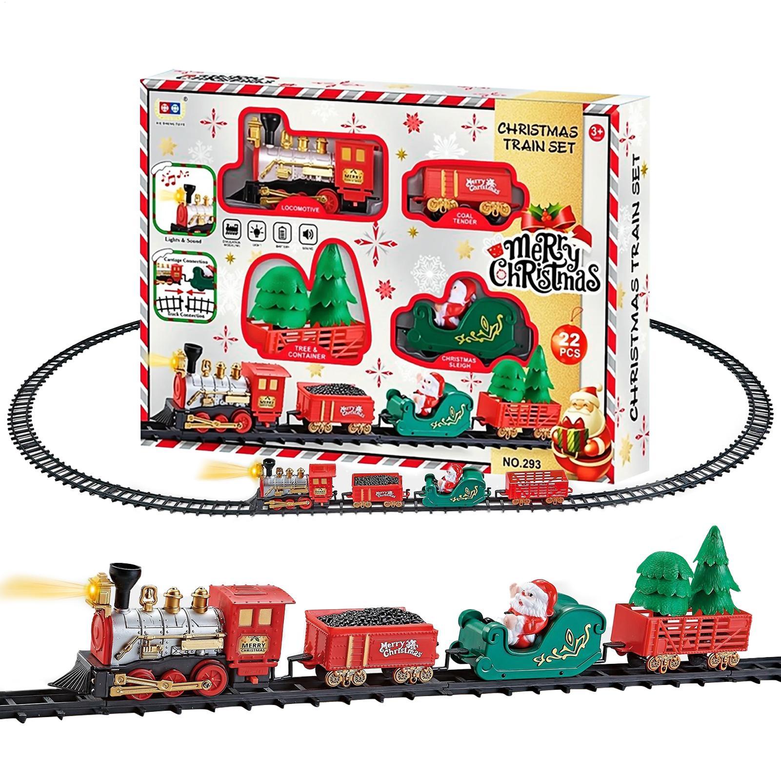 Christmas Train With Light And - Toy Train Track Set reseña y precio