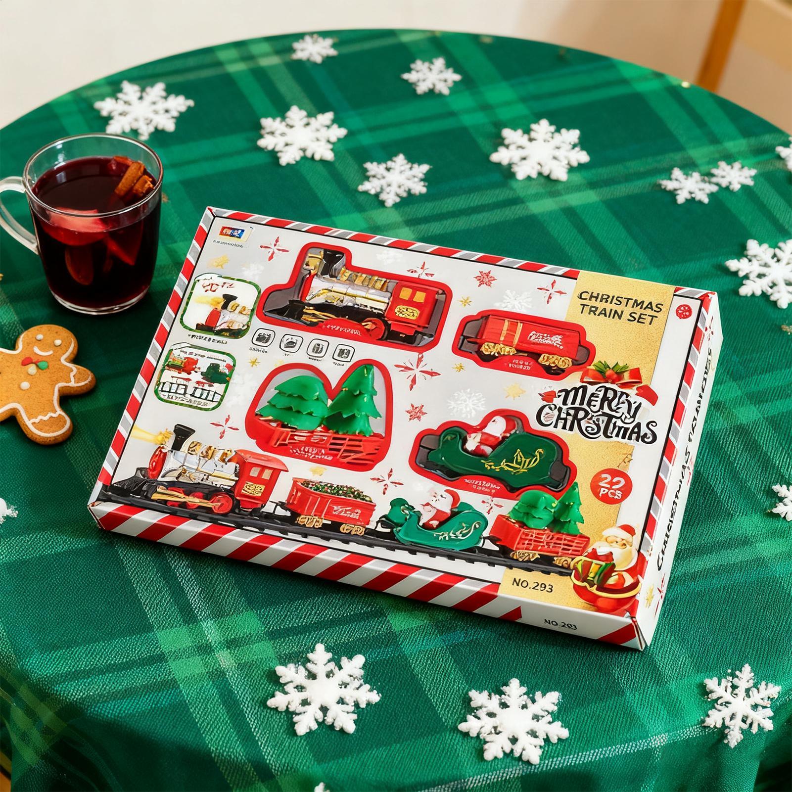 Christmas Train With Light And - Toy Train Track Set reseña y precio
