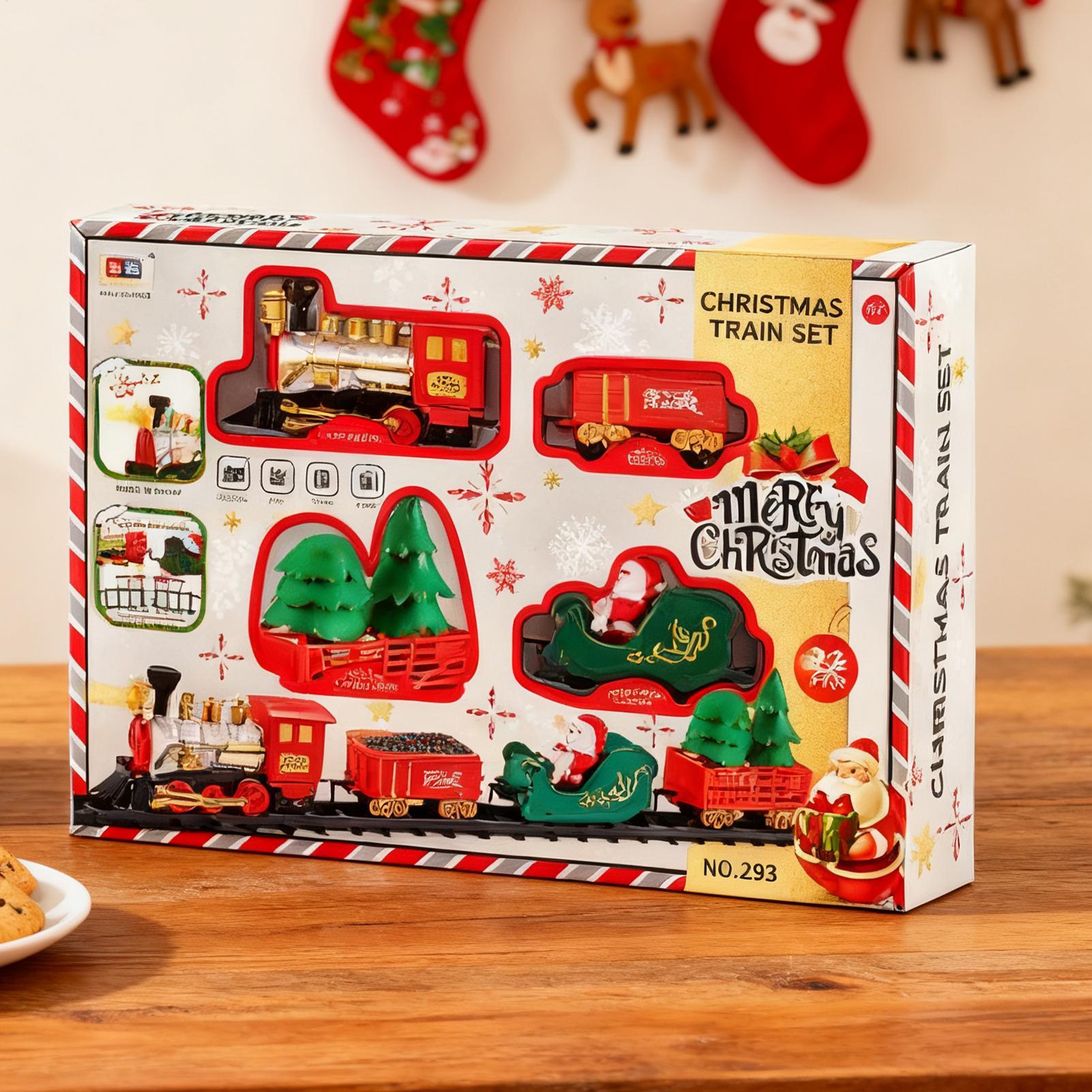 Christmas Train With Light And - Toy Train Track Set reseña y precio