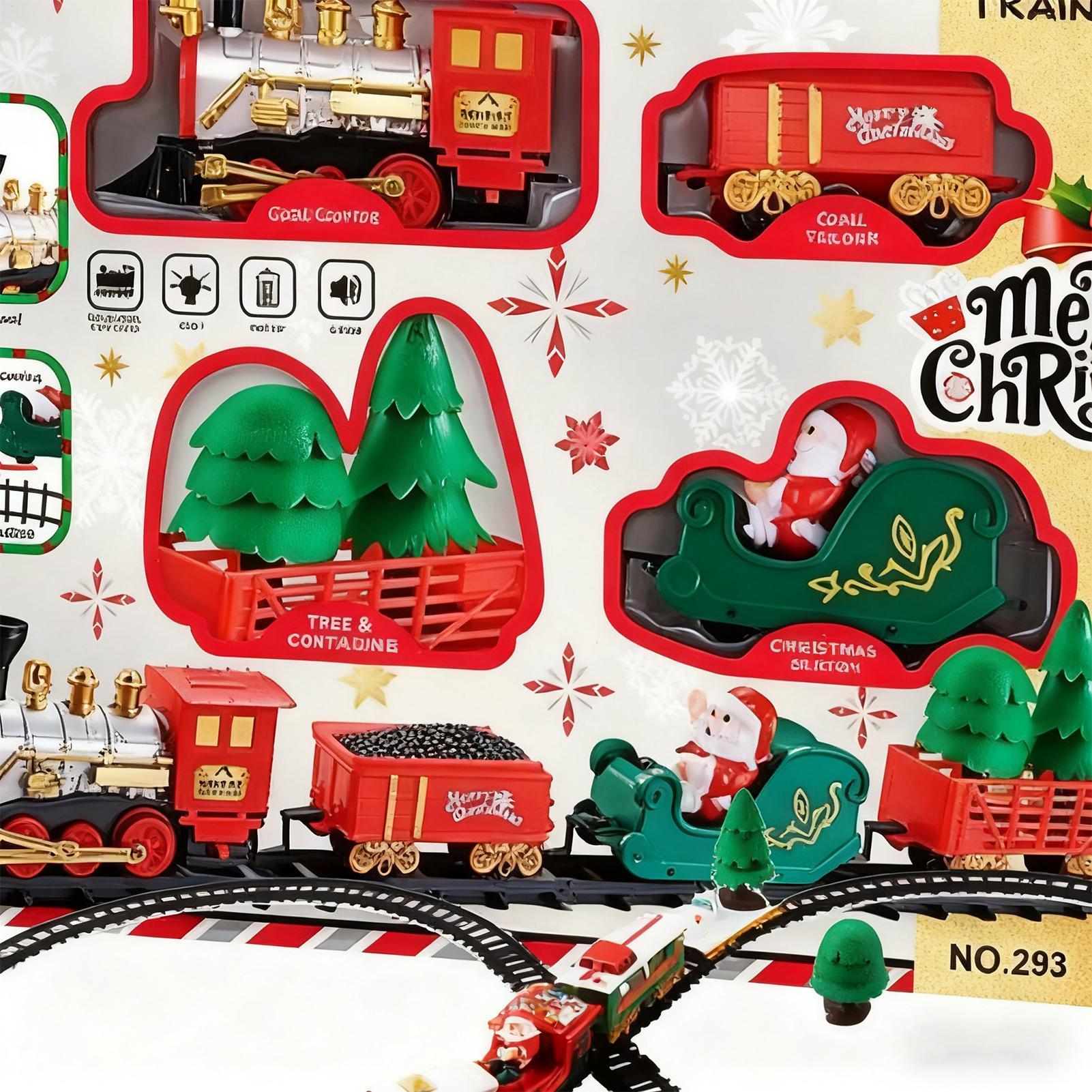 Christmas Train With Light And - Toy Train Track Set reseña y precio