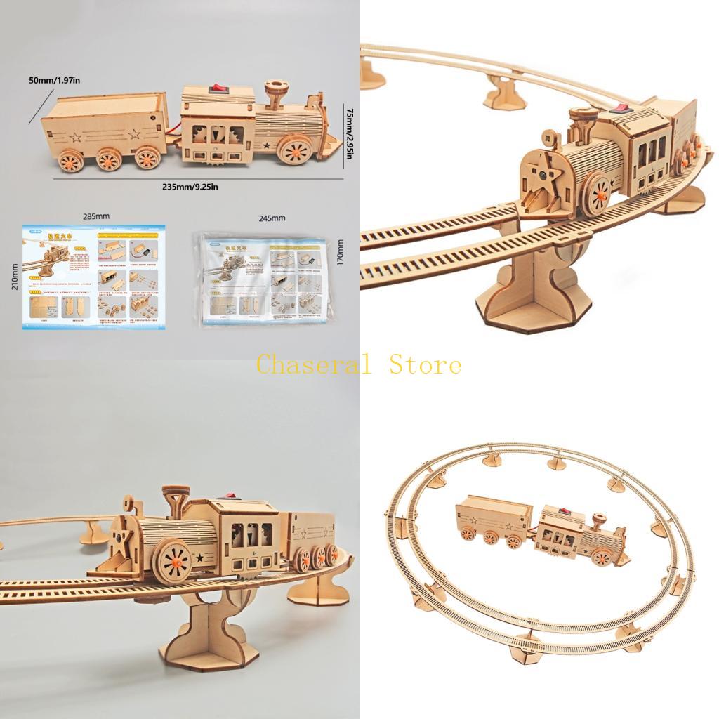 E7CE Wooden Science Toy Train  - Toy Train Track Set reseña y precio