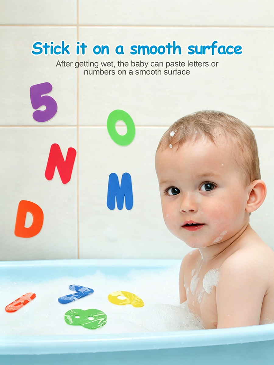 Children Bath Toys Foam Fun Fl - Bath Letter Number Foam reseña y precio