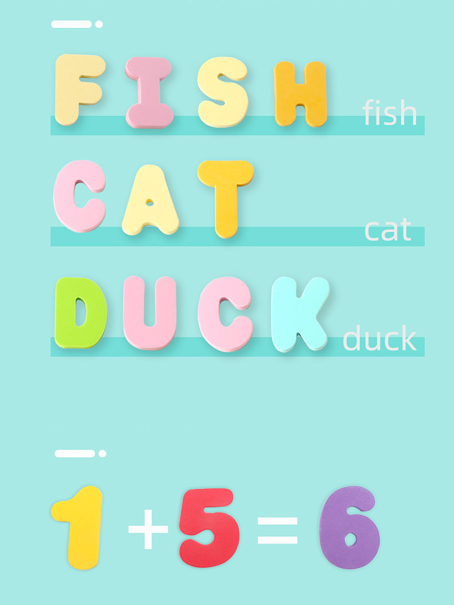 Children Bath Toys Foam Fun Fl - Bath Letter Number Foam reseña y precio