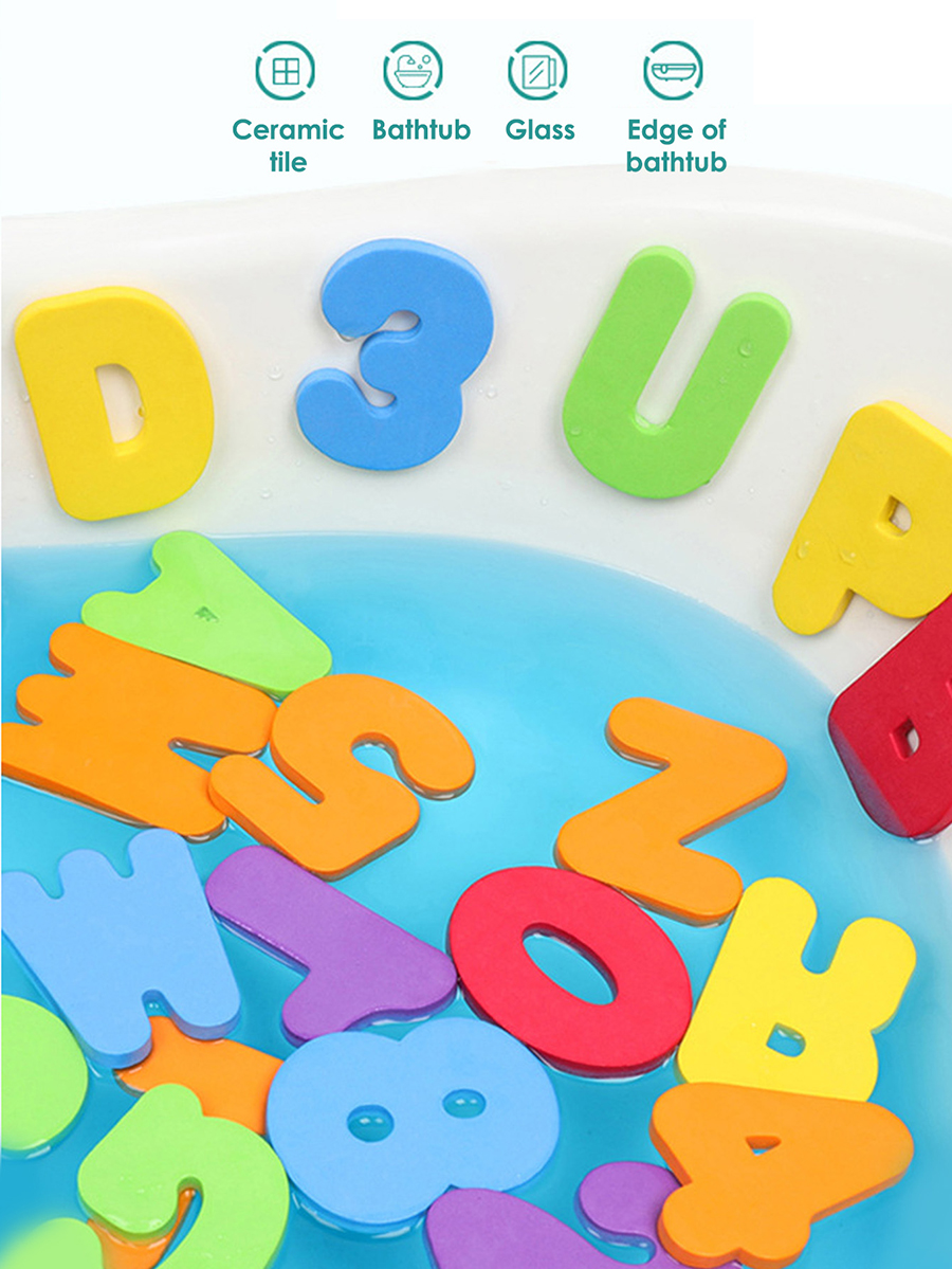 Children Bath Toys Foam Fun Fl - Bath Letter Number Foam reseña y precio