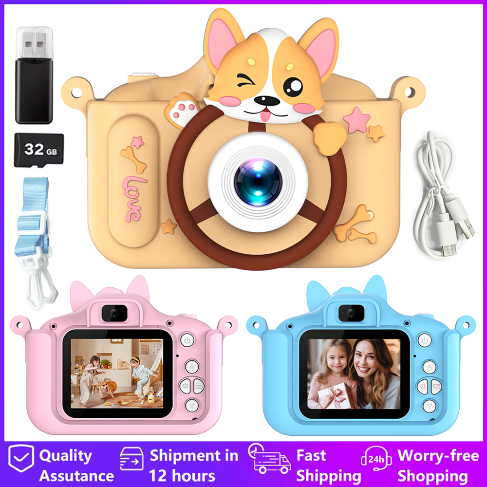 1080P HD Kids Camera Toys 2-In - Kids Toys Top View reseña y precio