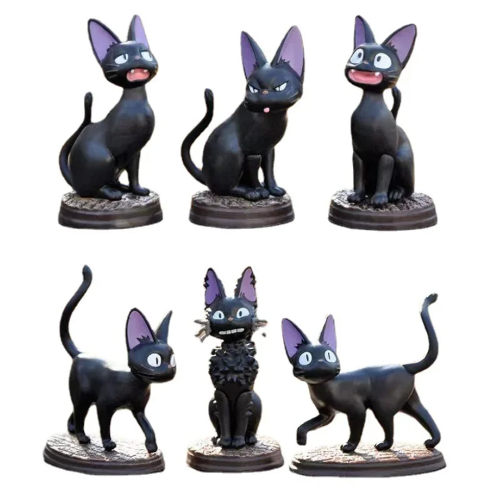 6pcs/set Cartoon Black Cat Jij - Kids Toys Jiji reseña y precio
