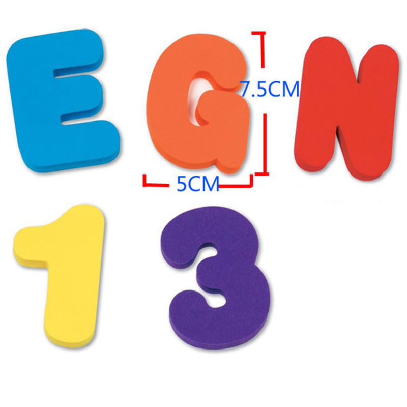 36PCS/set Baby Kids Children E - Bath Letter Number Foam reseña y precio
