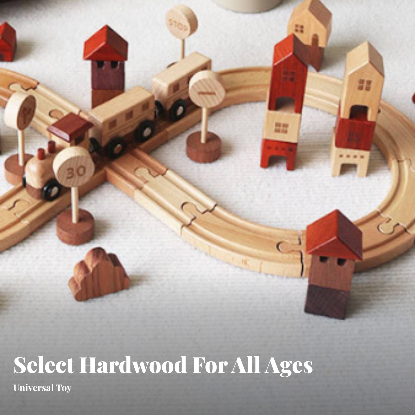 Wooden Railway Station Creativ - Toy Train Track Set reseña y precio