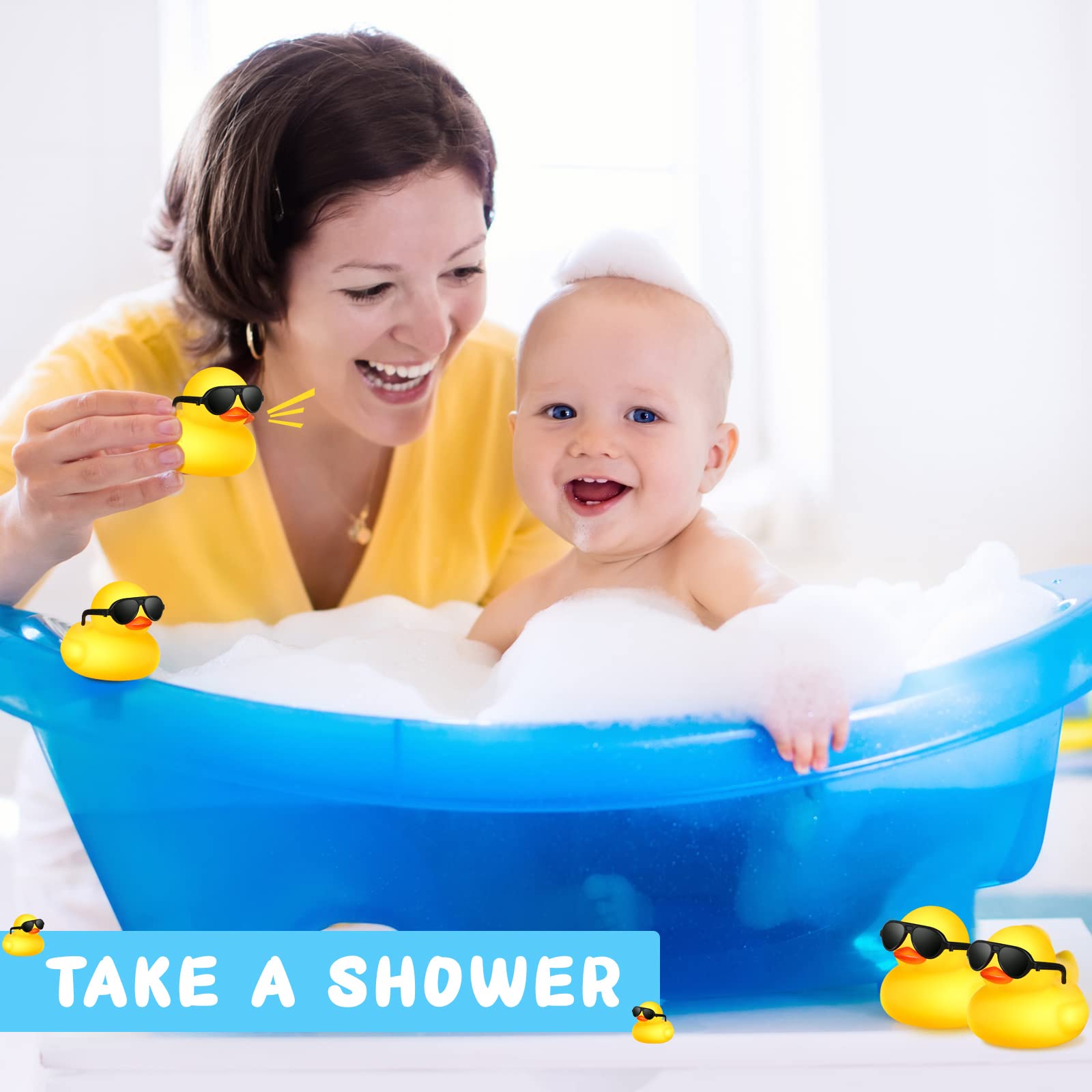 1-100pcs Yellow Mini Rubber Du - Rubber Duck Bath reseña y precio