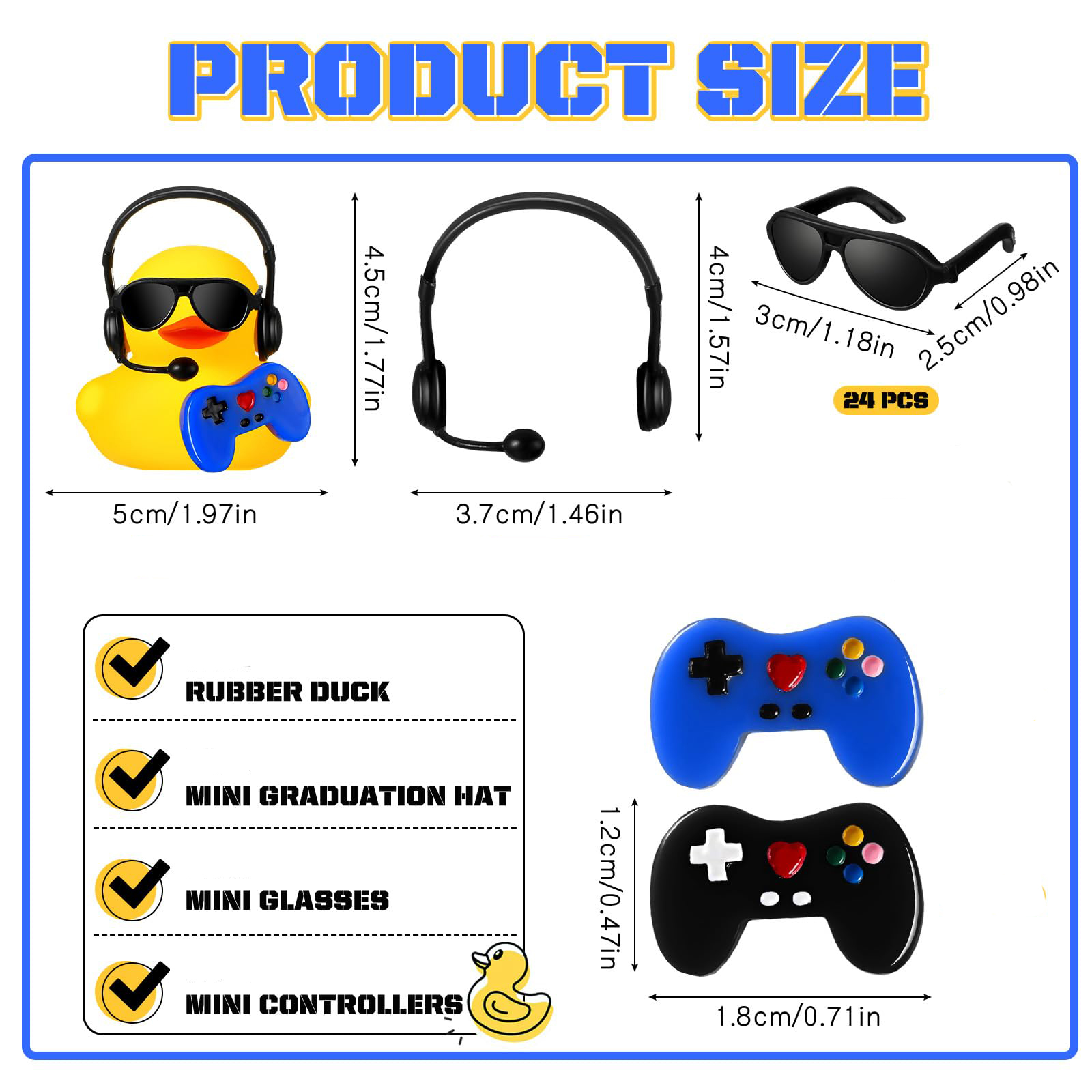 1 Set Video Game Party Favors  - Rubber Duck Bath reseña y precio