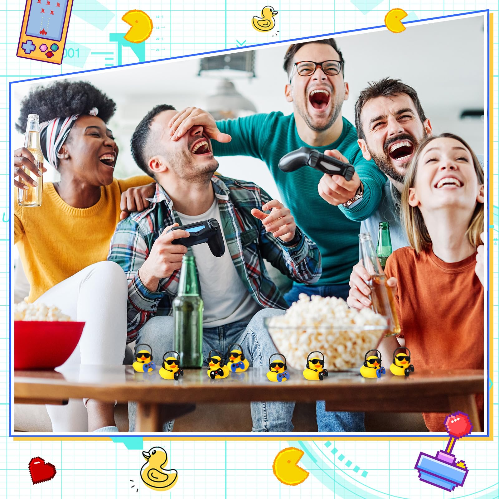 1 Set Video Game Party Favors  - Rubber Duck Bath reseña y precio