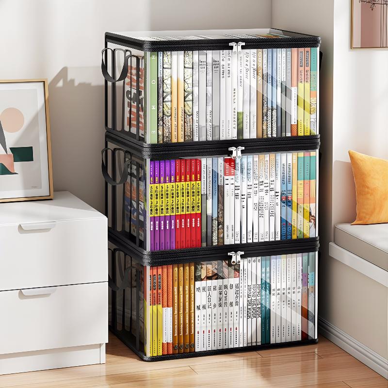 Clear PVC Toy Storage Box Flip - Kids Toys Top View reseña y precio