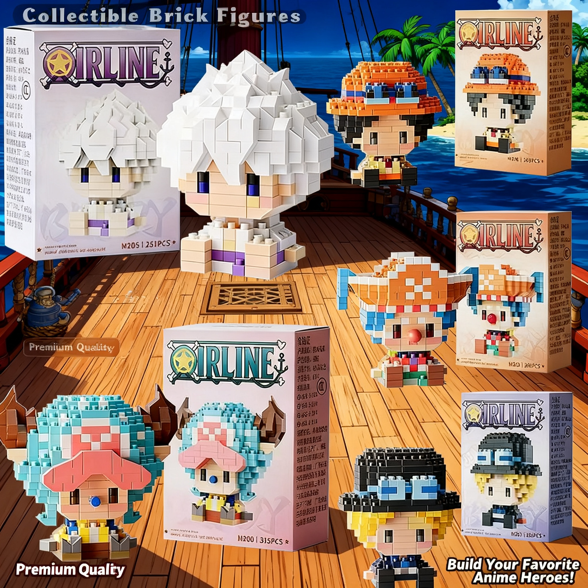 One Piece Anime Sun God Nika L - Kids Toys Blocks reseña y precio