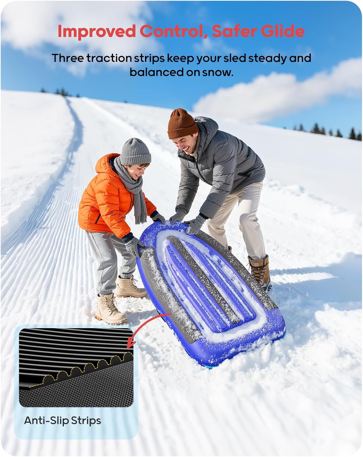 QPAU Inflatable PVC Snow Sled  - Kids Toys Kids Toys reseña y precio