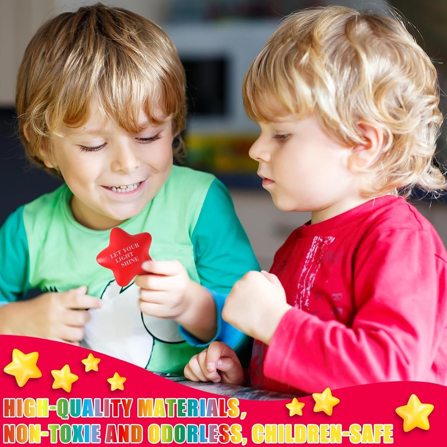 64 Pcs Christian Star Stress B - Kids Toys Quotes reseña y precio