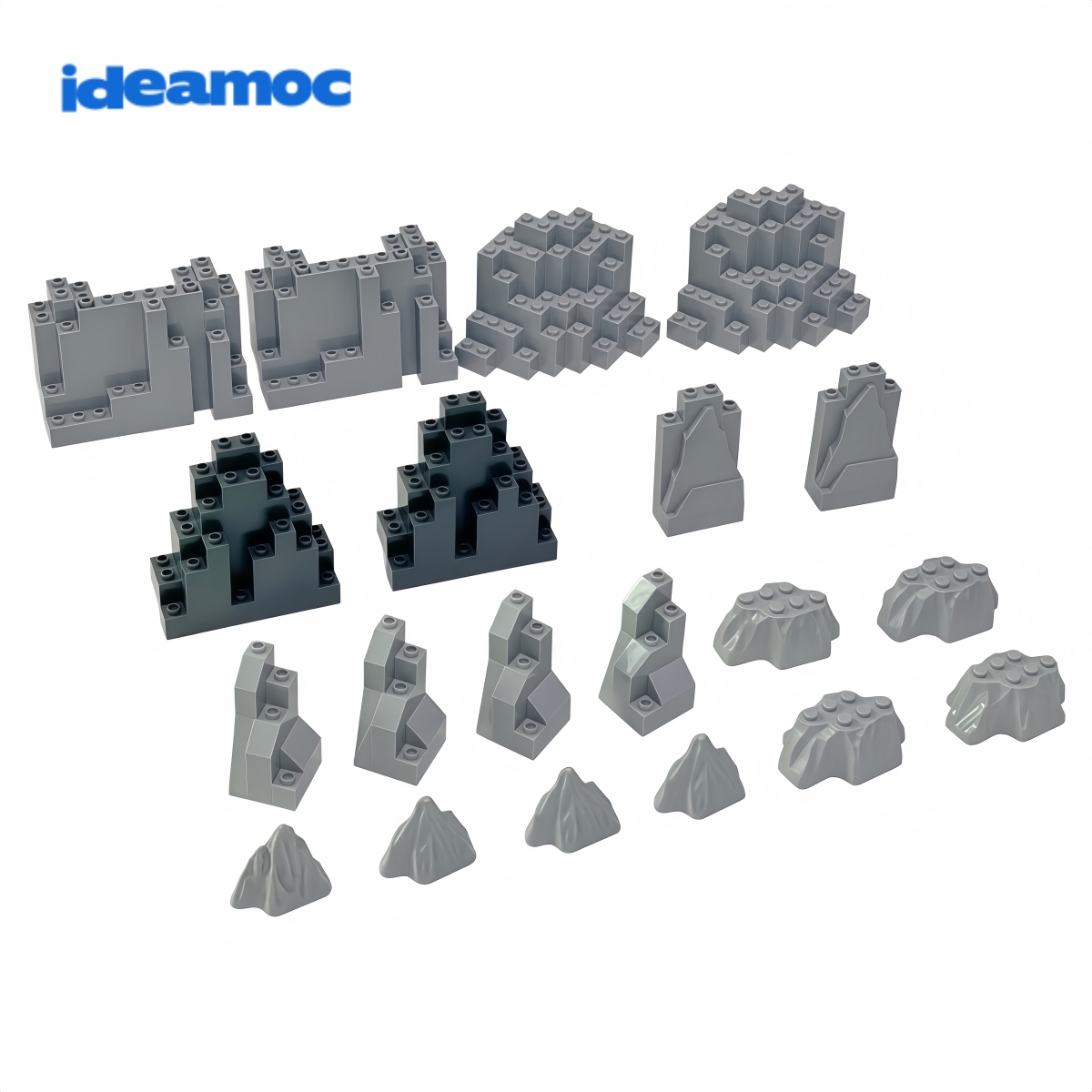 20Pcs Grey Rock Mountain Build - Kids Toys Brands reseña y precio