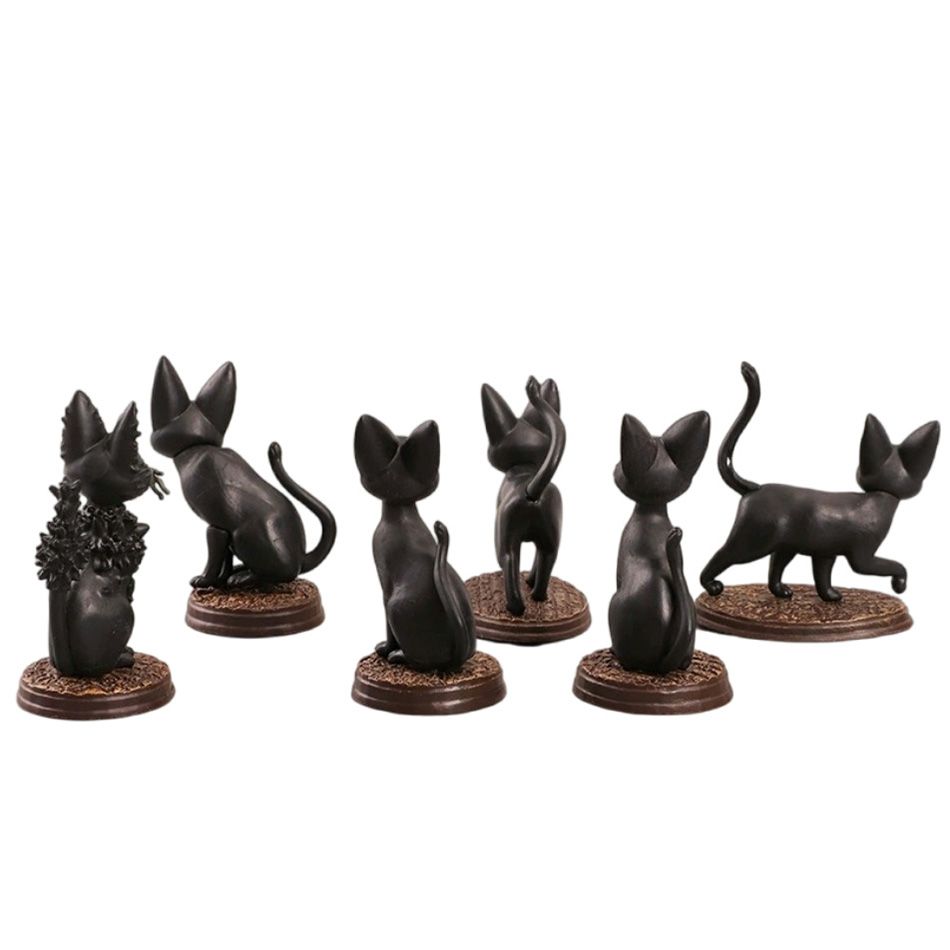 6pcs/set Cartoon Black Cat Jij - Kids Toys Jiji reseña y precio