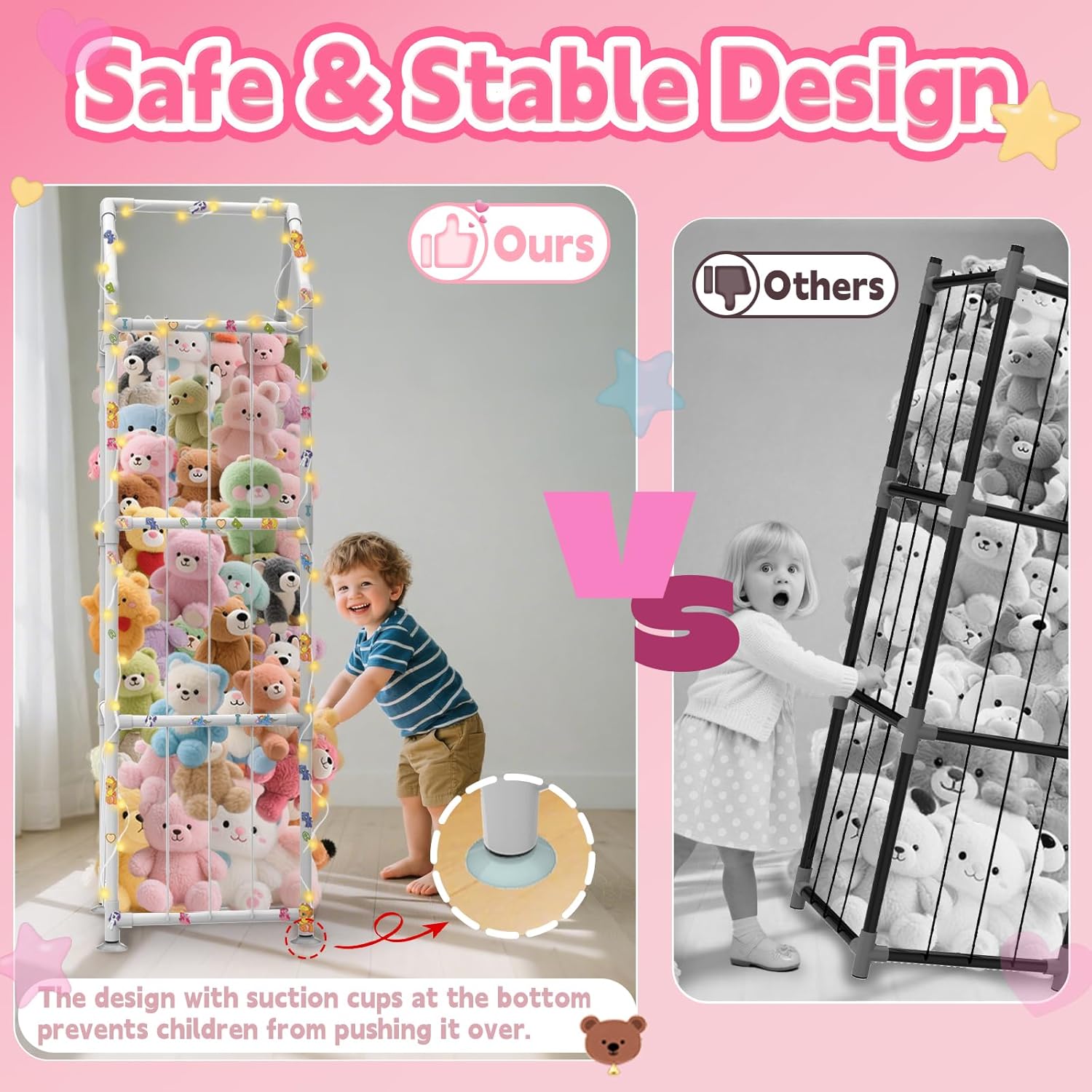 Stuffed Animal Storage with Su - Kids Toys Kids Toys reseña y precio
