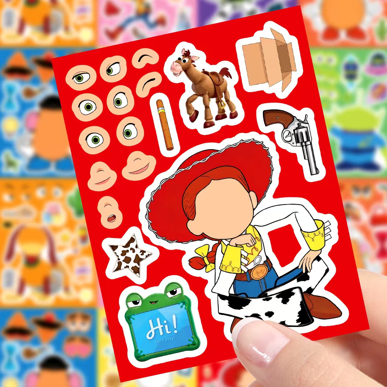 1 box of 8 sheets Make a Face  - Kids Toys And Games reseña y precio