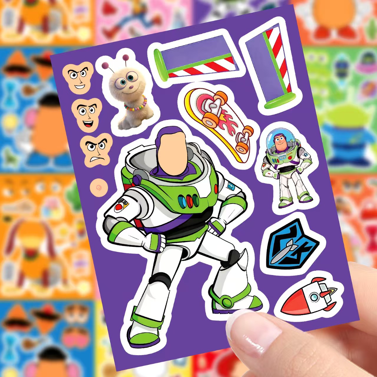1 box of 8 sheets Make a Face  - Kids Toys And Games reseña y precio