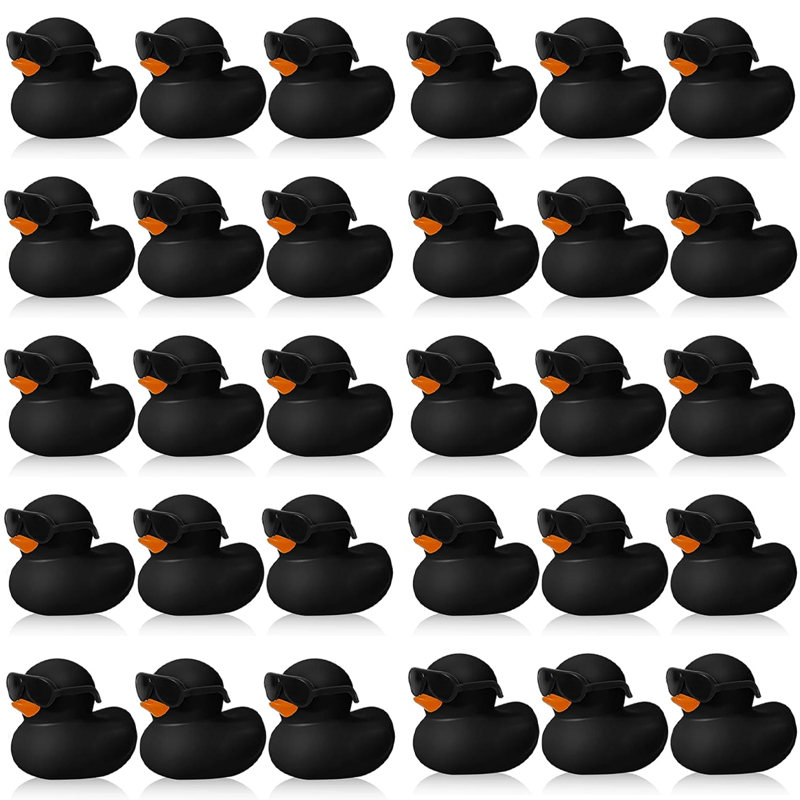 6/12/24/48PC Black  Rubber Duc - Rubber Duck Bath reseña y precio