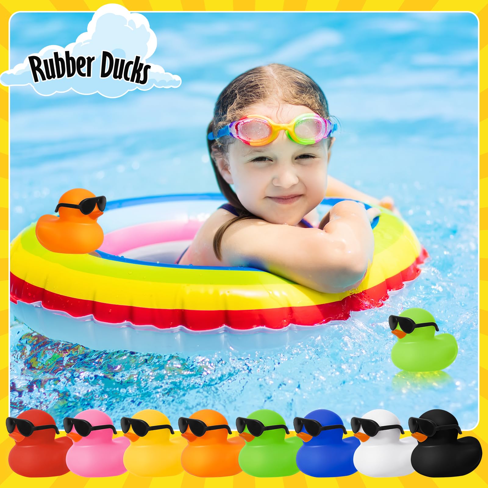 6/12/24/48PC Black  Rubber Duc - Rubber Duck Bath reseña y precio